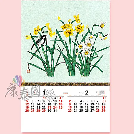 TH-993-花鳥諷詠(2024年-日本進口月曆)-1