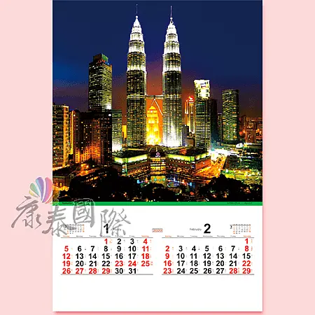 TH907名城夜景(2024年-日本進口月曆)-1